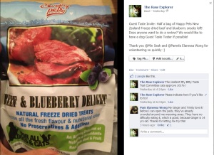 Sunday Pets Freeze Dried NZ beef and blueberry